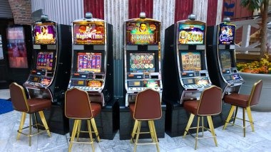 Slot game interface displaying reels and bonus features